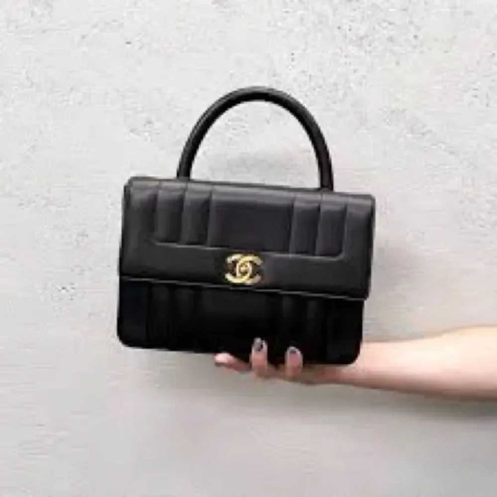 CHANEL Pre-Owned 1994-1996 Lambskin Mademoiselle Kelly Top Handle Bag handbag